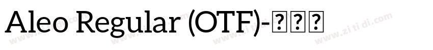 Aleo Regular (OTF)字体转换